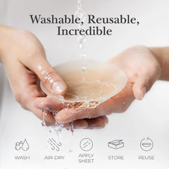 Sunnylia - Nipple Cover Sticky Adhesive Silicone Nipple Pasties Reusable Pasty Nipple Covers for Women with Travel Box