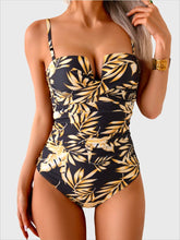 Sunnylia - Women's Push Up Wrap Front Swimsuit One Piece Tummy Control Bathing Suits Bandeau Support Slimming Swimwear
