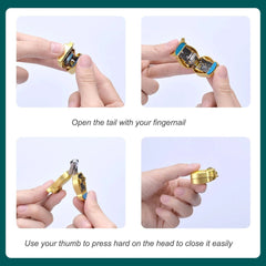 Sunnylia - German Professional Stainless Steel Mini Nail Clippers Ultra Sharp and Sturdy Fingernail and Toenail Clippers