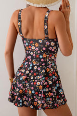 Sunnylia - One Piece Swimdress Swimsuits for Women Tummy Control Swim Dresses Skirt Bathing Suit