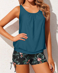 Sunnylia - Tankini Swimsuits for Women 2 Piece Bathing Suits Tops with Boyshorts