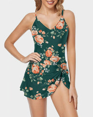 Sunnylia - Women's Tummy Control Slim Fit One Piece Swimsuit
