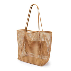 Sunnylia - Women's Swimming Beach Bag Portable One Shoulder Storage Bag Crossbody Bag Versatile Mesh Bag