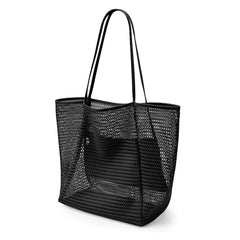 Sunnylia - Women's Swimming Beach Bag Portable One Shoulder Storage Bag Crossbody Bag Versatile Mesh Bag