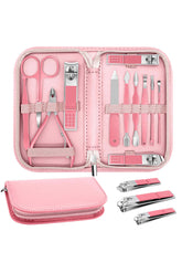 Sunnylia - Manicure Pedicure Set 12 Pcs Nail Care Kit for Women Nail Grooming Kit
