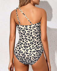 Sunnylia - One Shoulder One Piece Swimsuit for Women Tummy Control Bathing Suits