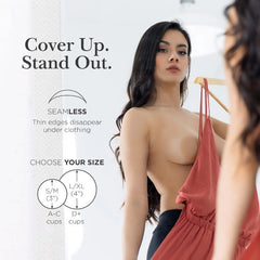 Sunnylia - Nipple Cover Sticky Adhesive Silicone Nipple Pasties Reusable Pasty Nipple Covers for Women with Travel Box