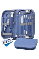 Sunnylia - Manicure Pedicure Set 12 Pcs Nail Care Kit for Women Nail Grooming Kit