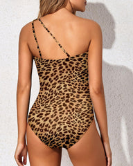 Sunnylia - One Shoulder One Piece Swimsuit for Women Tummy Control Bathing Suits