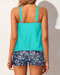 Sunnylia - Tankini Swimsuits for Women 2 Piece Bathing Suits Tops with Boyshorts
