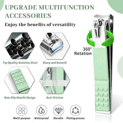 Sunnylia - Manicure Pedicure Set 12 Pcs Nail Care Kit for Women Nail Grooming Kit