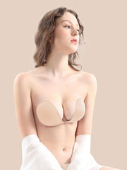Sunnylia - Adhesive Bra Reusable Strapless Self Silicone Push-up Invisible Sticky Bras for Backless Dress