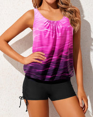 Sunnylia - Tankini Swimsuits for Women 2 Piece Bathing Suits Tops with Boyshorts