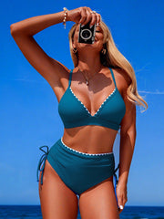 Sunnylia - Women's Push Up Bikini Set Two Piece Swimsuit V Neck Bathing Suit