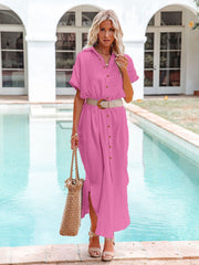 Sunnylia - White Solid Color Long Sun-proof Cardigan Cover Up