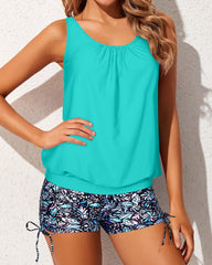 Sunnylia - Tankini Swimsuits for Women 2 Piece Bathing Suits Tops with Boyshorts