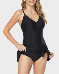 Sunnylia - Women's Tummy Control Slim Fit One Piece Swimsuit