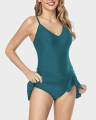 Sunnylia - Women's Tummy Control Slim Fit One Piece Swimsuit