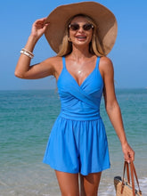 Sunnylia - Women's Swim Romper With Pocket Tummy Control One Piece Shorts Swimsuit