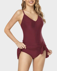 Sunnylia - Women's Tummy Control Slim Fit One Piece Swimsuit