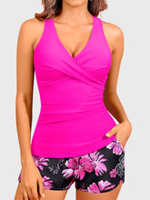 Sunnylia - Women Tankini Swimsuits with Shorts Two Piece Tummy Control Bathing Suits