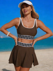 Sunnylia - Women's Bikini Swimsuits Two Piece Bathing Suit Modest Swim Skirt Sports Swim Suits