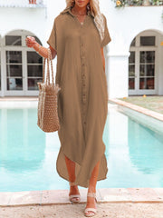 Sunnylia - White Solid Color Long Sun-proof Cardigan Cover Up