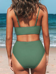 Sunnylia - V-Neck High Waist Bikini