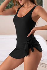 Sunnylia - One Piece Swimdress Swimsuits for Women Tummy Control Swim Dresses Skirt Bathing Suit