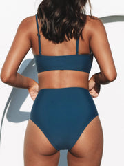 Sunnylia - V-Neck High Waist Bikini