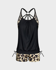 Sunnylia - Flattering Two-Piece Tankini Swimsuit
