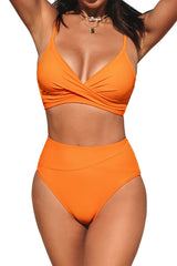 Sunnylia - V-Neck High Waist Bikini