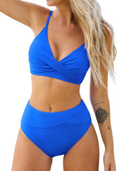 Sunnylia - V-Neck High Waist Bikini