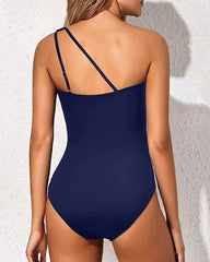 Sunnylia - One Shoulder One Piece Swimsuit for Women Tummy Control Bathing Suits