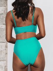 Sunnylia - V-Neck High Waist Bikini