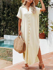 Sunnylia - White Solid Color Long Sun-proof Cardigan Cover Up