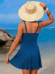 Sunnylia - Women's New Mesh One Piece Swim Dress Swimsuit Tummy Control Bathing Suit