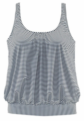Sunnylia - Striped Loose Tankini Set