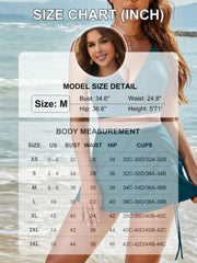Sunnylia - Women One Piece Swim Dress Tummy Control Swimsuits Slimming Color Block Drawstring Bathing Suit