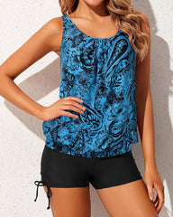 Sunnylia - Tankini Swimsuits for Women 2 Piece Bathing Suits Tops with Boyshorts