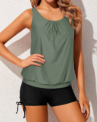 Sunnylia - Tankini Swimsuits for Women 2 Piece Bathing Suits Tops with Boyshorts