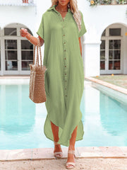 Sunnylia - White Solid Color Long Sun-proof Cardigan Cover Up