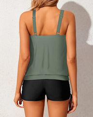 Sunnylia - Tankini Swimsuits for Women 2 Piece Bathing Suits Tops with Boyshorts