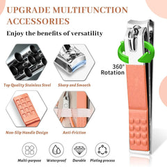 Sunnylia - Manicure Pedicure Set 12 Pcs Nail Care Kit for Women Nail Grooming Kit