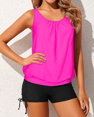 Sunnylia - Tankini Swimsuits for Women 2 Piece Bathing Suits Tops with Boyshorts