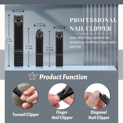 Sunnylia - Manicure Pedicure Set 12 Pcs Nail Care Kit for Women Nail Grooming Kit