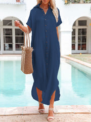 Sunnylia - White Solid Color Long Sun-proof Cardigan Cover Up
