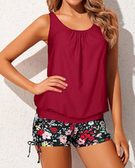 Sunnylia - Tankini Swimsuits for Women 2 Piece Bathing Suits Tops with Boyshorts