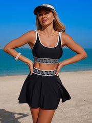 Sunnylia - Women's Bikini Swimsuits Two Piece Bathing Suit Modest Swim Skirt Sports Swim Suits