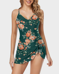 Sunnylia - Women's Tummy Control Slim Fit One Piece Swimsuit